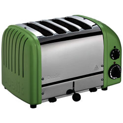 Dualit Made to Order Classic 4-Slice Toaster Stainless Steel/Pale Green Matt